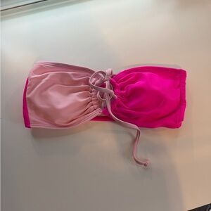 Pink and Fuchsia Bandeau Bikini Top